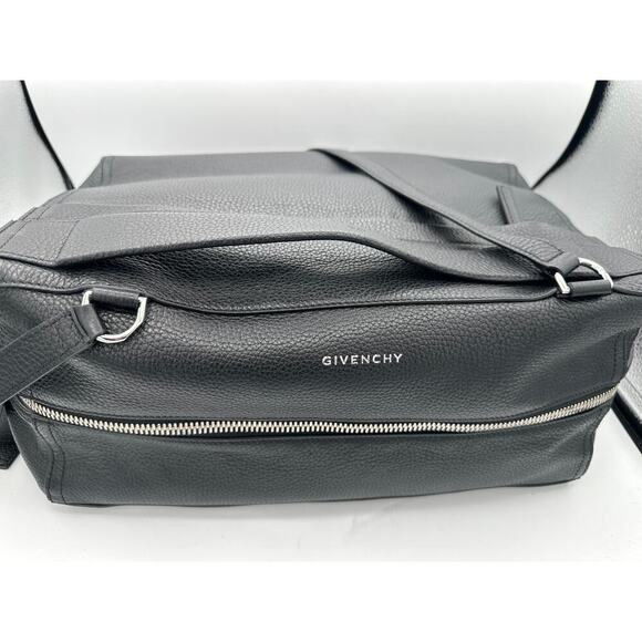 Givenchy Black Leatger Pebble Textured Large Pandora Travel Bag - Picture 2 of 9